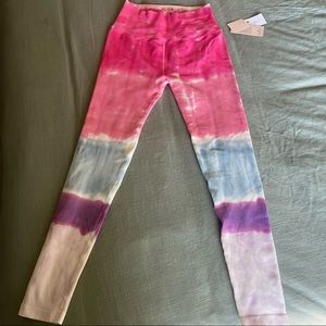 Spiritual Gangster Love Sculpt Seamless Leggings Pink Tie Dye